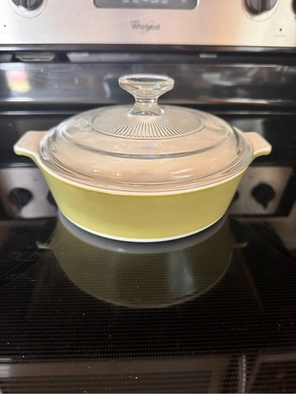 Vintage CorningWare Green P-701-B 1 Qt Casserole Dish w/ Original Glass Lid